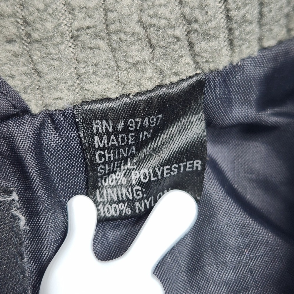 VINTAGE Doc Martens Vest Medium Green Black Technical‎ Fleece Pile Gilet Zip Y2K - Picture 7 of 12